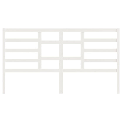 Bed Headboard White 186x4x104 cm Solid Wood Pine