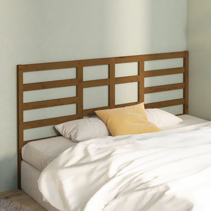 Bed Headboard Honey Brown 186x4x104 cm Solid Wood Pine