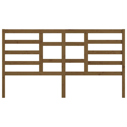 Bed Headboard Honey Brown 186x4x104 cm Solid Wood Pine