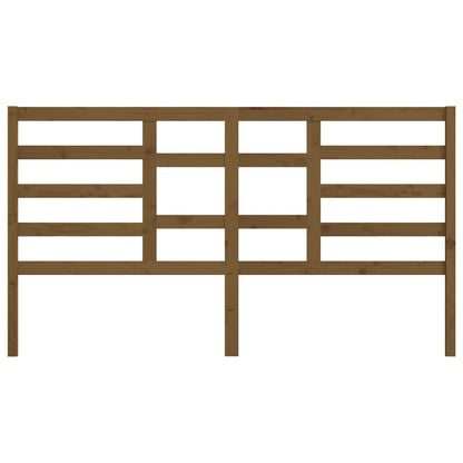 Bed Headboard Honey Brown 206x4x104 cm Solid Wood Pine