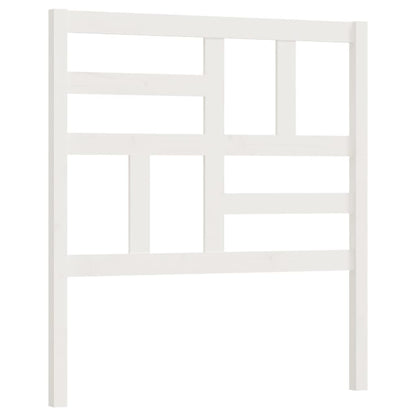 Bed Headboard White 96x4x104 cm Solid Wood Pine