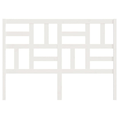 Bed Headboard White 146x4x104 cm Solid Wood Pine