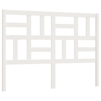 Bed Headboard White 156x4x104 cm Solid Wood Pine