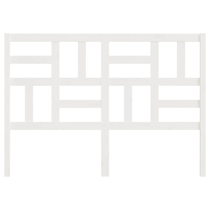 Bed Headboard White 166x4x104 cm Solid Wood Pine