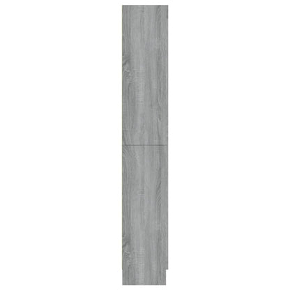 Vitrine Cabinet Grey Sonoma 82.5x30.5x185 cm Engineered Wood