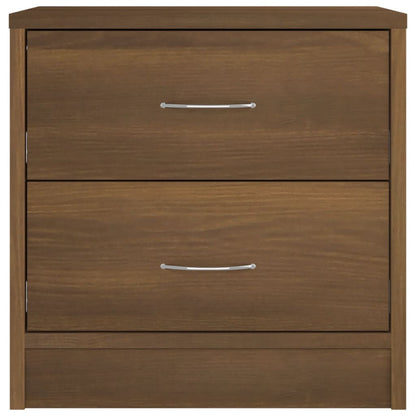 Bedside Cabinet Brown Oak 40x30x40 cm Engineered Wood