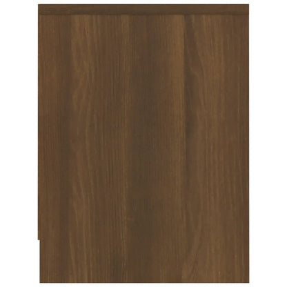Bedside Cabinet Brown Oak 40x30x40 cm Engineered Wood