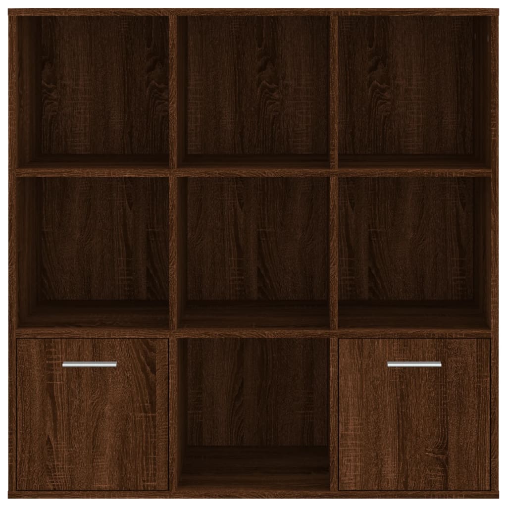 Book Cabinet Brown Oak 98x30x98 cm