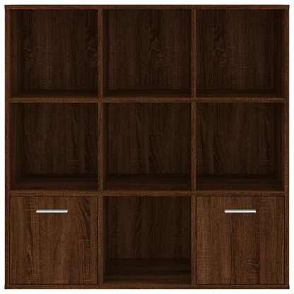 Book Cabinet Brown Oak 98x30x98 cm