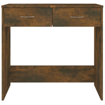 Desk Smoked Oak 80x40x75 cm Engineered Wood