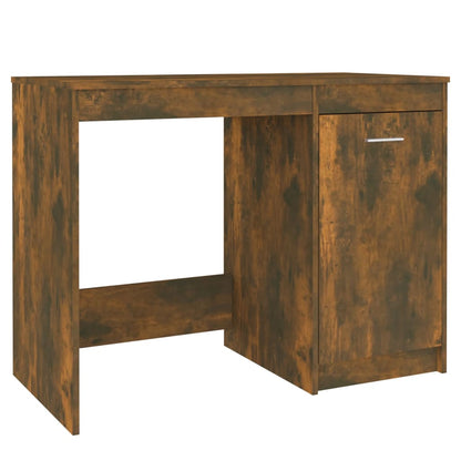 Desk Smoked Oak 100x50x76 cm Engineered Wood
