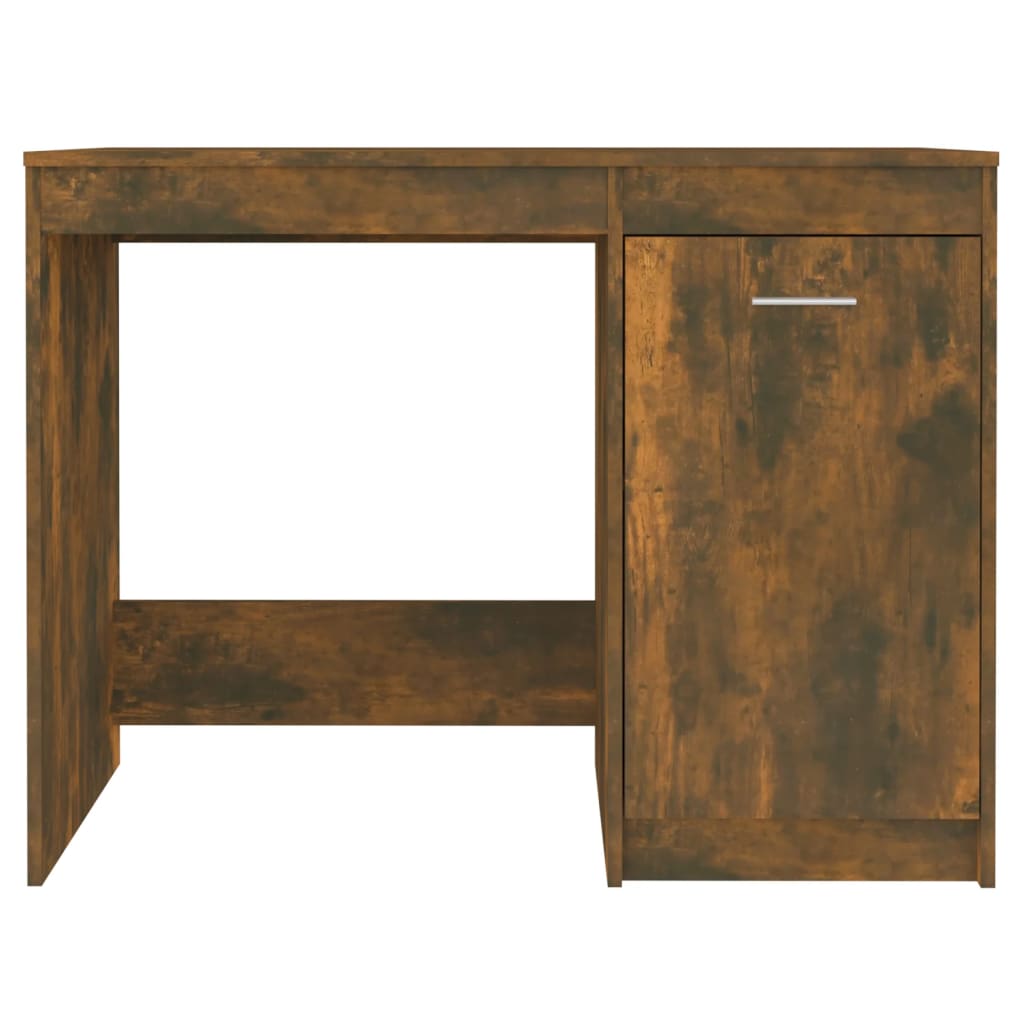 Desk Smoked Oak 100x50x76 cm Engineered Wood