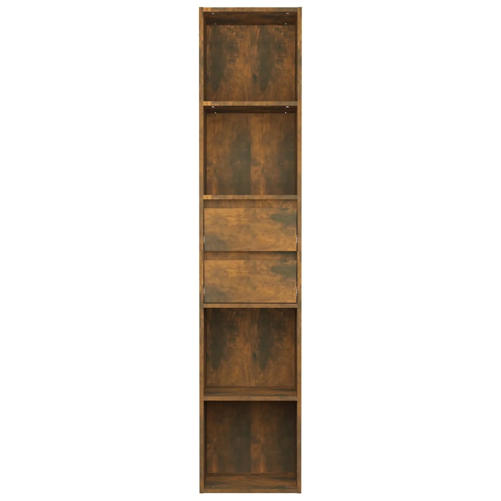 Book Cabinet Smoked Oak 36x30x171 cm Engineered Wood