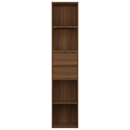 Book Cabinet Brown Oak 36x30x171 cm Engineered Wood