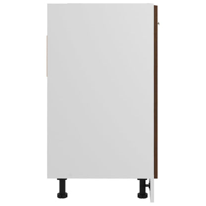 Sink Bottom Cabinet Lyon Brown Oak 80x46x81.5 cm Engineered Wood