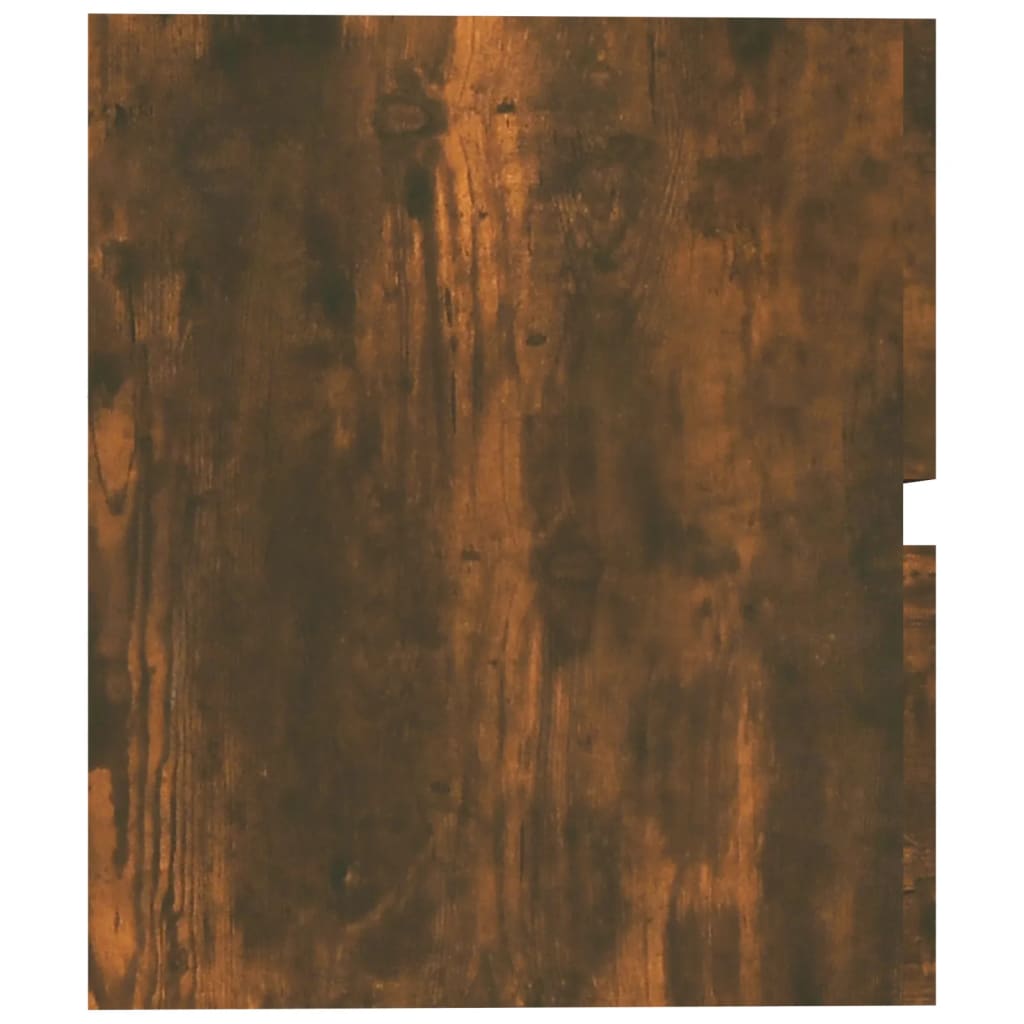 Sink Cabinet Smoked Oak 60x38.5x45 cm Engineered Wood