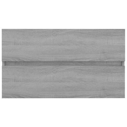 Sink Cabinet Grey Sonoma 80x38.5x45 cm Engineered Wood