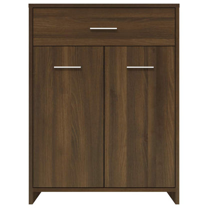 Bathroom Cabinet Brown Oak 60x33x80 cm Engineered Wood