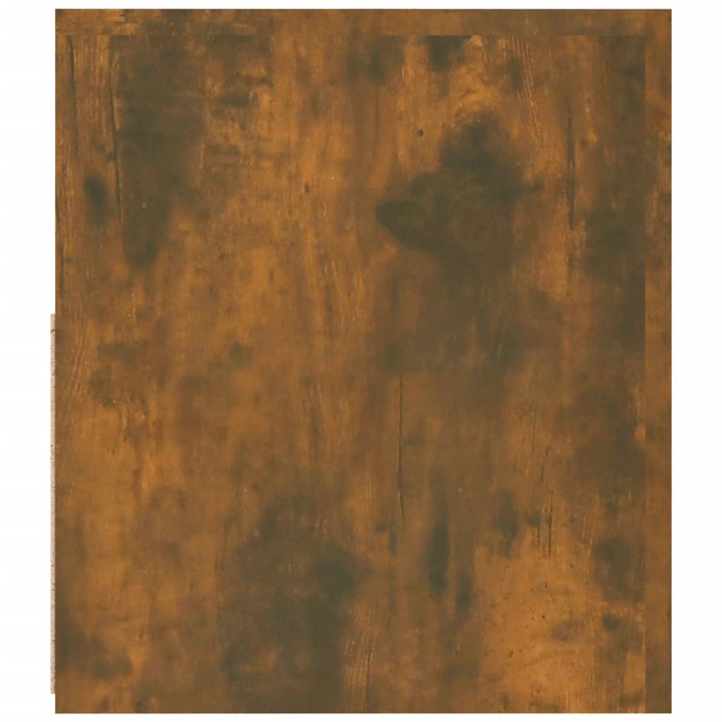 TV Cabinet with LED Lights Smoked Oak 120x35x40 cm