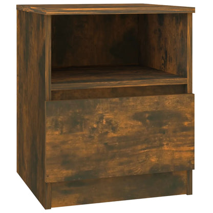 Bedside Cabinets 2 pcs Smoked Oak 40x40x50 cm Engineered Wood