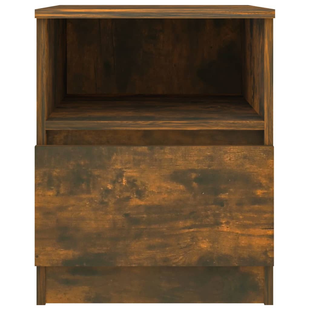 Bedside Cabinets 2 pcs Smoked Oak 40x40x50 cm Engineered Wood