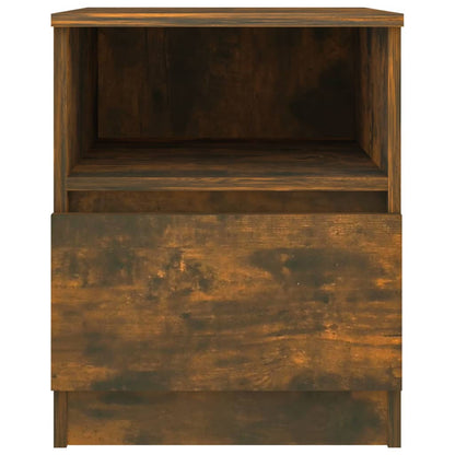 Bedside Cabinets 2 pcs Smoked Oak 40x40x50 cm Engineered Wood