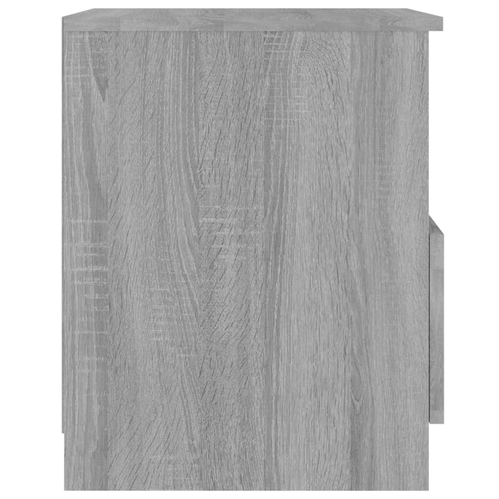 Bedside Cabinet Grey Sonoma 40x40x50 cm Engineered Wood