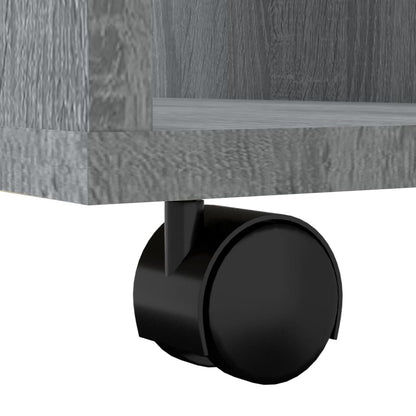 Rolling Cabinet Grey Sonoma 60x53x72 cm Engineered Wood