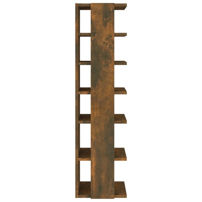Shoe Racks 2 pcs Smoked Oak 27.5x27x102 cm Engineered Wood