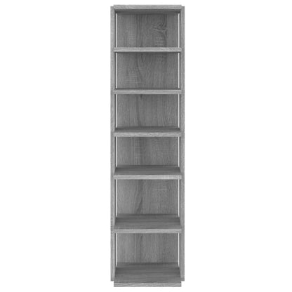Shoe Racks 2 pcs Grey Sonoma 27.5x27x102 cm Engineered Wood