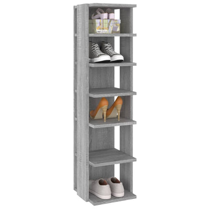 Shoe Racks 2 pcs Grey Sonoma 27.5x27x102 cm Engineered Wood