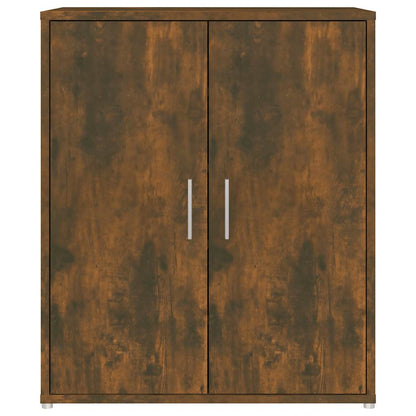 Shoe Cabinet Smoked Oak 60x35x70 cm Engineered Wood