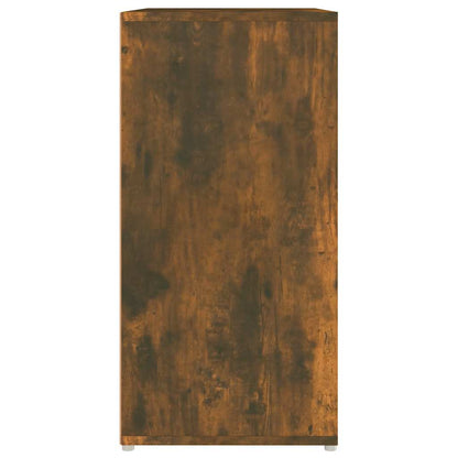 Shoe Cabinet Smoked Oak 60x35x70 cm Engineered Wood