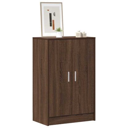 Shoe Cabinet Brown Oak 60x35x92 cm Engineered Wood