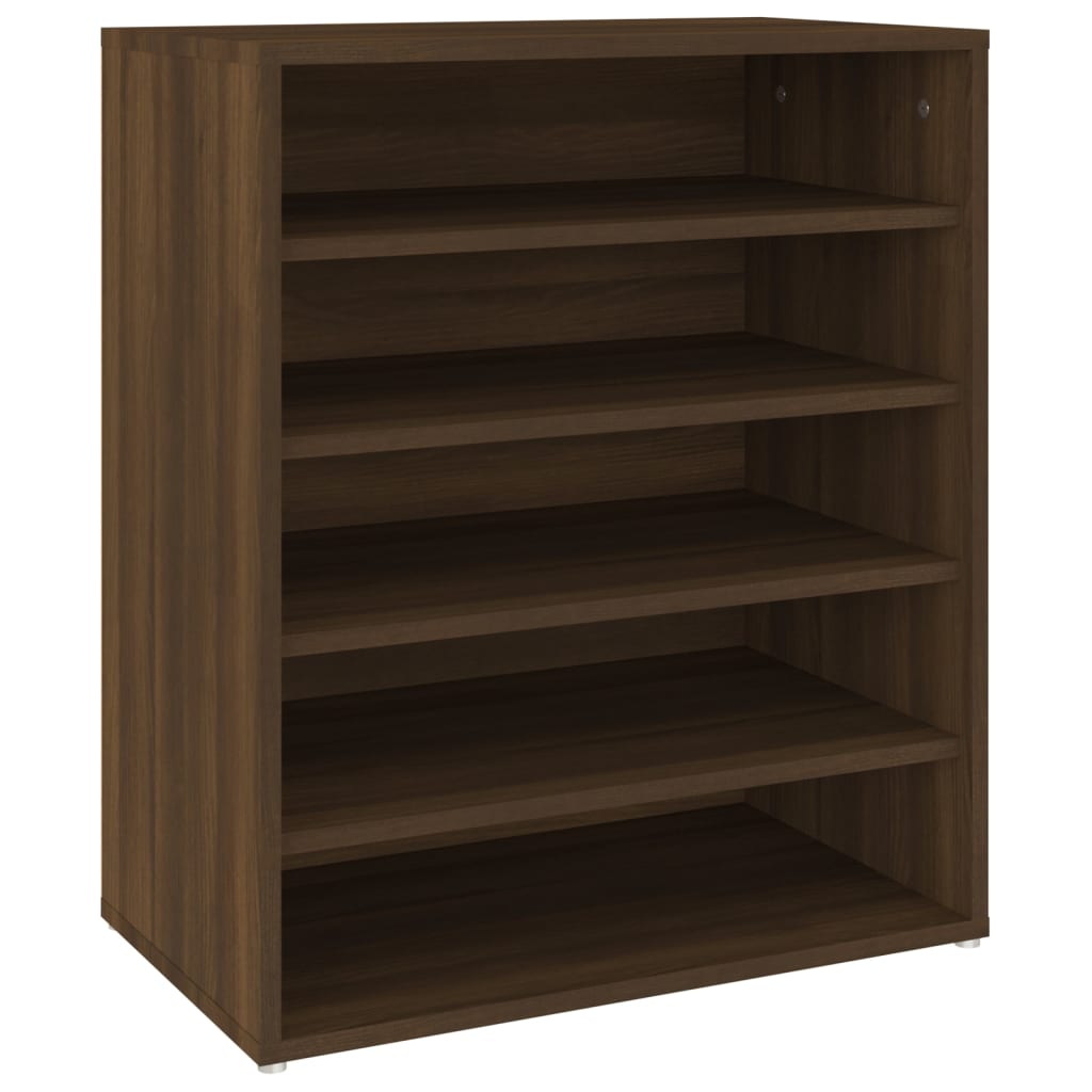 Shoe Cabinet Brown Oak 60x35x70 cm Engineered Wood