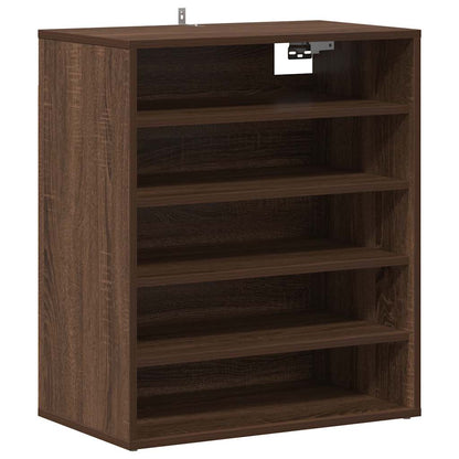 Shoe Cabinet Brown Oak 60x35x70 cm Engineered Wood