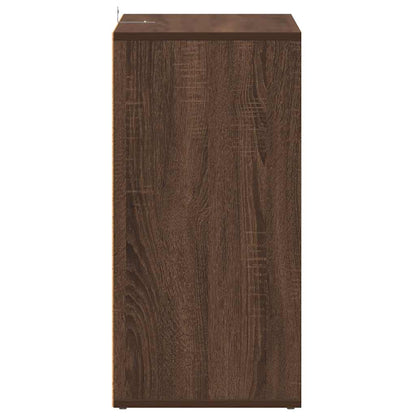 Shoe Cabinet Brown Oak 60x35x70 cm Engineered Wood