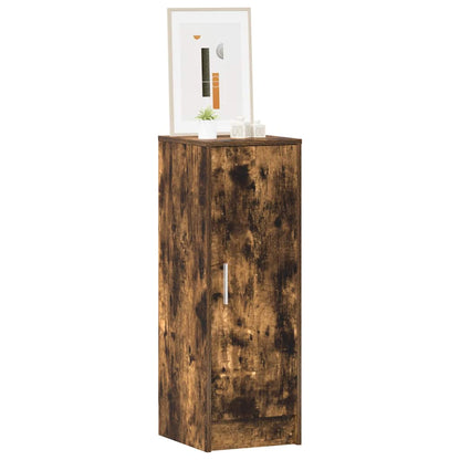 Shoe Cabinet Smoked Oak 32x35x92 cm Engineered Wood