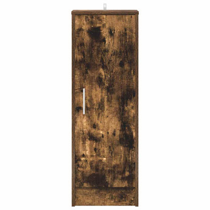 Shoe Cabinet Smoked Oak 32x35x92 cm Engineered Wood