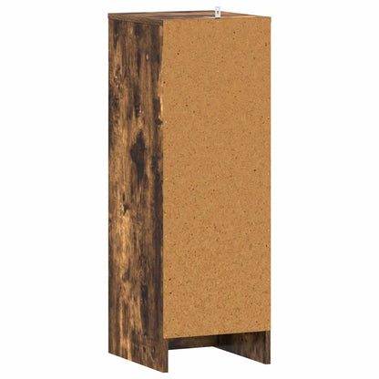 Shoe Cabinet Smoked Oak 32x35x92 cm Engineered Wood