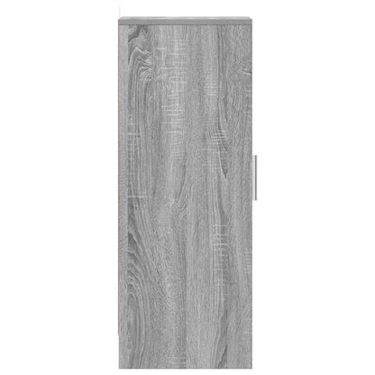 Shoe Cabinet Grey Sonoma 32x35x92 cm Engineered Wood
