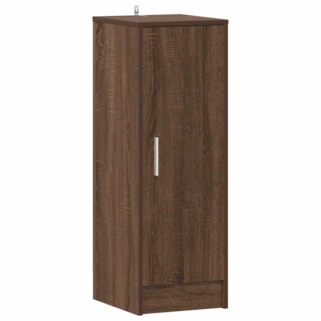 Shoe Cabinet Brown Oak 32x35x92 cm Engineered Wood