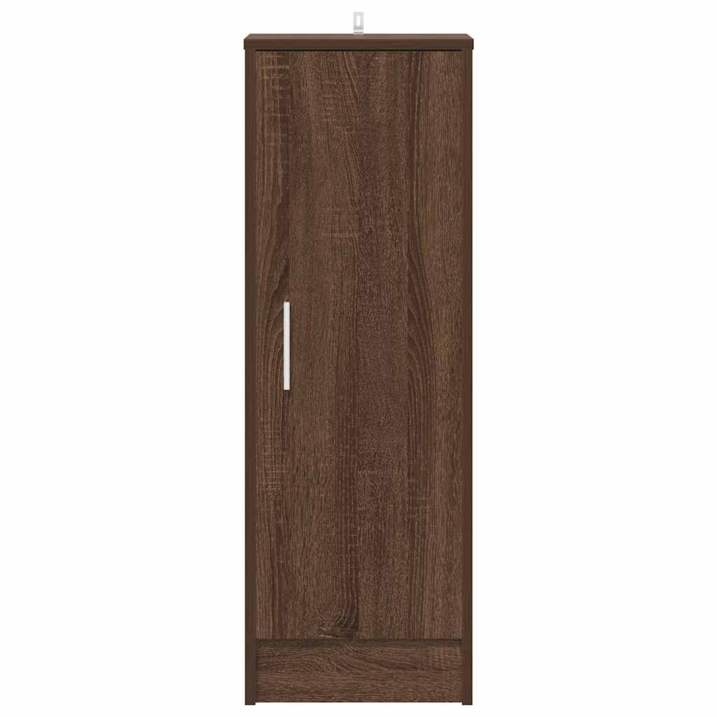 Shoe Cabinet Brown Oak 32x35x92 cm Engineered Wood