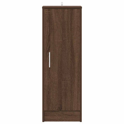 Shoe Cabinet Brown Oak 32x35x92 cm Engineered Wood