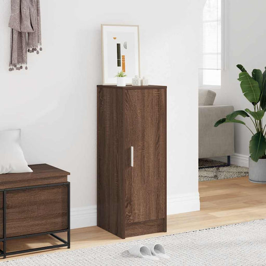 Shoe Cabinet Brown Oak 32x35x92 cm Engineered Wood