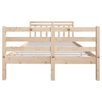 Bed Frame without Mattress Small Double Solid Wood