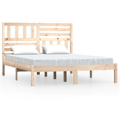 Bed Frame without Mattress Solid Wood Pine 140x200 cm