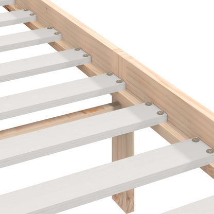 Bed Frame without Mattress Solid Wood Pine 140x200 cm