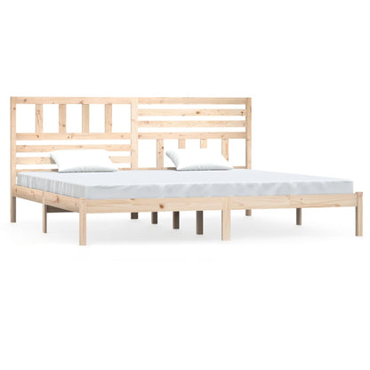 Bed Frame without Mattress 180x200 cm Super King  Solid Wood Pine