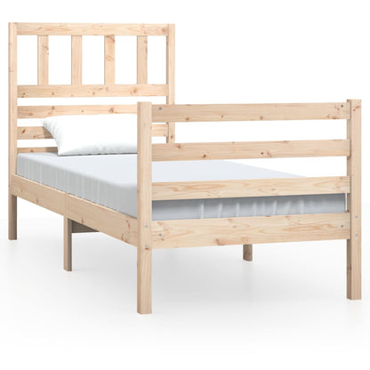 Bed Frame without Mattress 90x190 cm Single Single Solid Wood